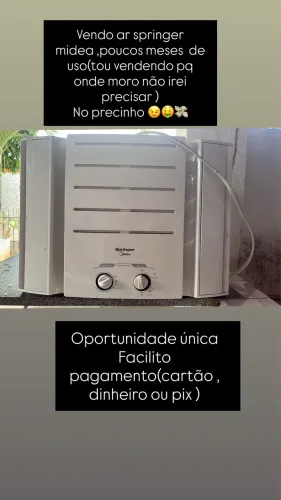 Vendo ar springer midea 12.000 btus
