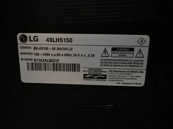 Tv 49 polegadas não é smart