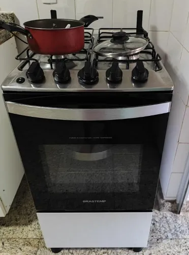 Fogão 4 bocas Brastemp acendimento automático