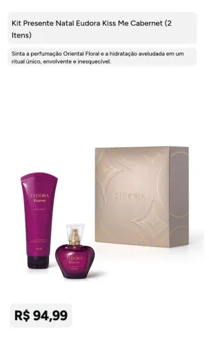 Perfumes boticário e eudora