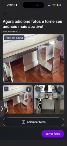 Buffet espelhado