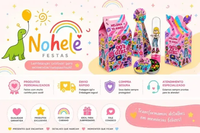 Pegue e monte para festas 