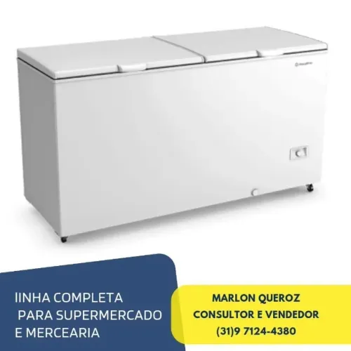 Freezer Horizontal MetalFrio 2 Tampas 545L