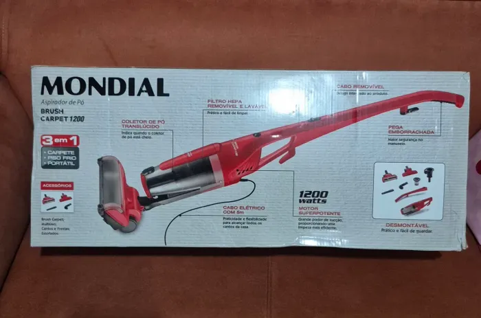 Aspirador mundial brush carpet 1200
