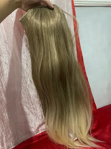 aplique de cabelo loiro nunca usado - tictac