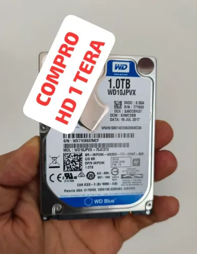 Venda ? HD 1 TERA PARA NOTEBOOK - APENAS R$130! ?