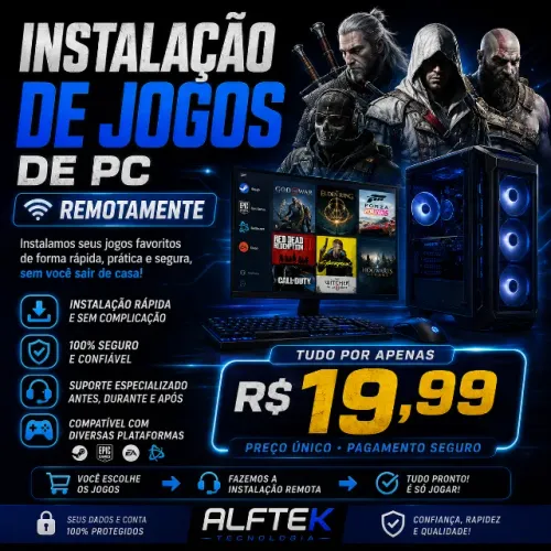 INSTALAÇÃO DE JOGOS DE PC REMOTAMENTE