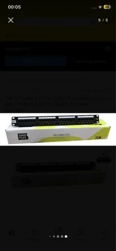 Patch Panel 24 Portas Cat5e Furukawa Sohoplus 24p