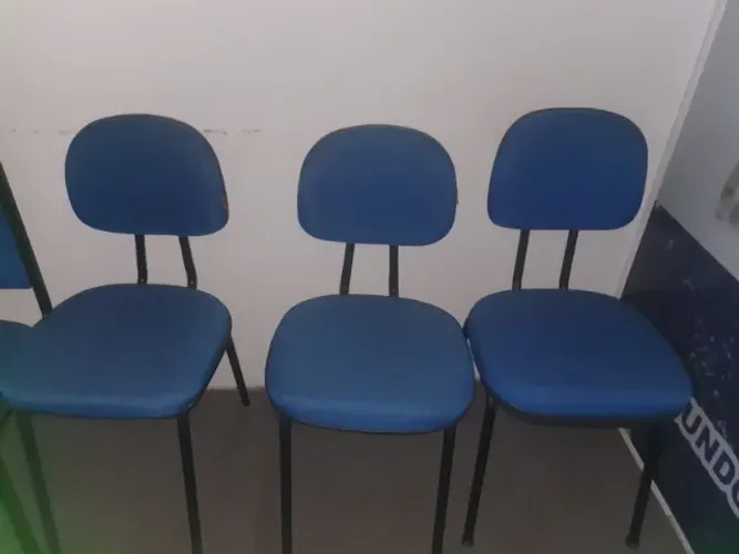cadeiras secretária palito fixas