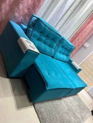 SOFA TOP SUPER CONFORTÁVEL RETRÁTIL E RECLINÁVEL ENTREGO GRÁTIS