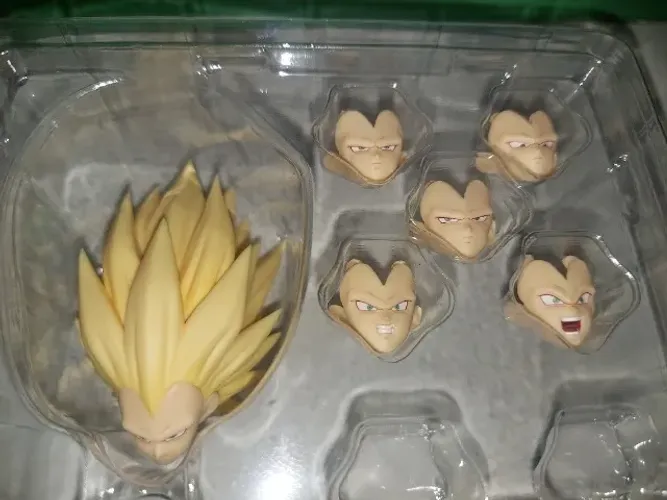 head vegeta ssj3 recustom sh figuarts shf cabeça vegeta ssj3