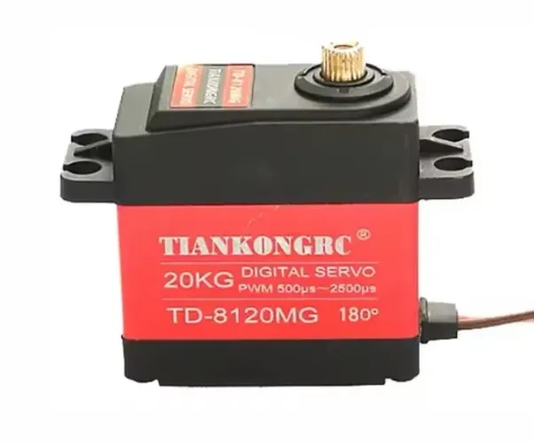 Servo de 20kg C/ Engrenagens de Metal P/ Automodelos 1/10 - 1/8