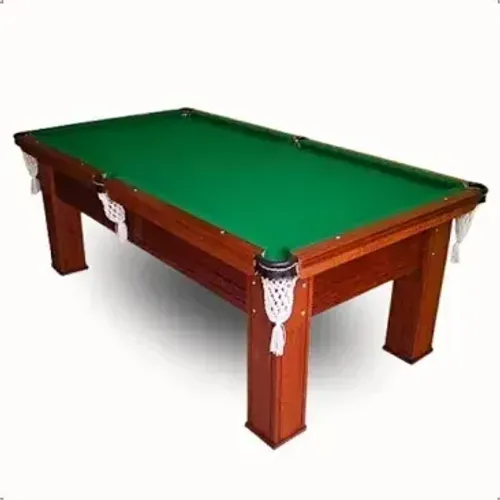 Mesa de sinuca, com as bolas e 04 tacos.