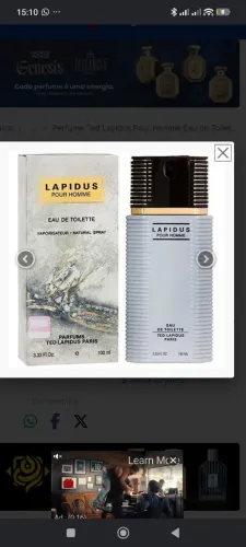 Perfume Ted Lapidus Pour Homme Eau de Toilette Masculino 100ML