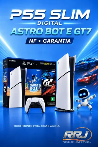 PS5 Slim Digital ASTRO BOT e GT7 NF+GARANTIA