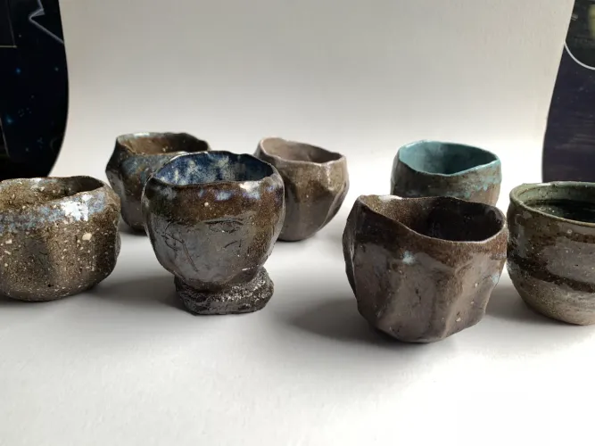 Copo shot de cerâmica 