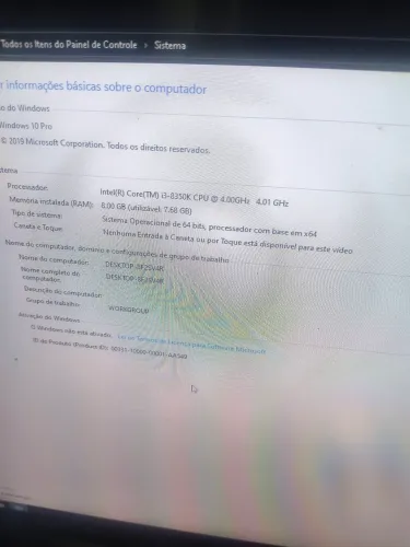 ? PC COMPLETO - INTEL i3 DE ALTO DESEMPENHO Ddr4 8gb i3 8350k