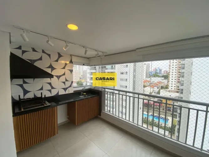 Apartamento à venda no Centro em Santo André com 3 suítes, Varanda gourmet e 2 vagas