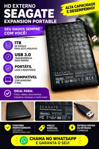 Hd externo Seagate 1TB