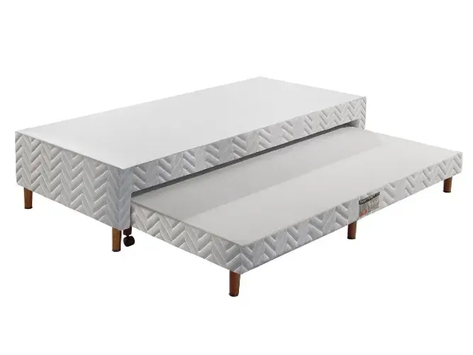 CAMA BOX SOLTEIRO C/ CAMA AUXILIAR