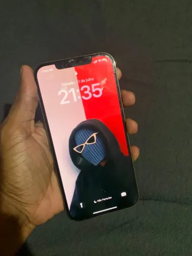 iphone 12 pro max, 128 gb! celular original, trasei quebrada! vai carregador