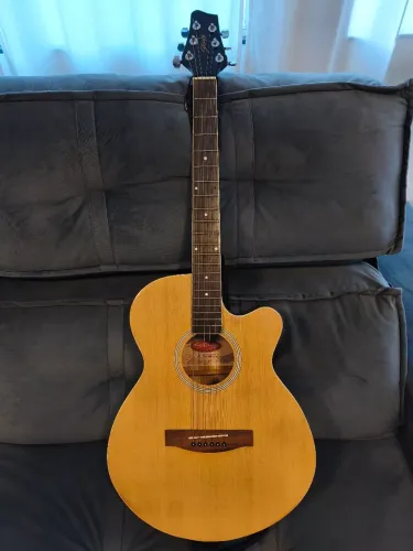 Violão Eletroacústico Stagg modelo SW206CE-TU-N