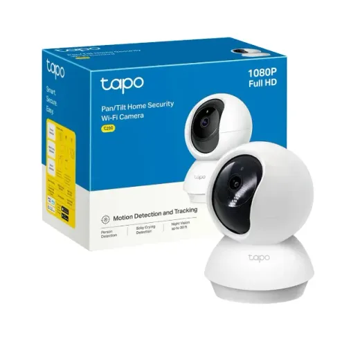 Câmera de monitoramento interna wi-fi tp-link tapo tc70 hd