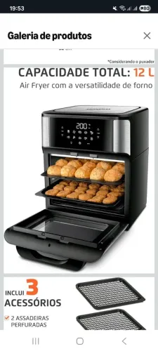Forno fryer Oster 12 L 