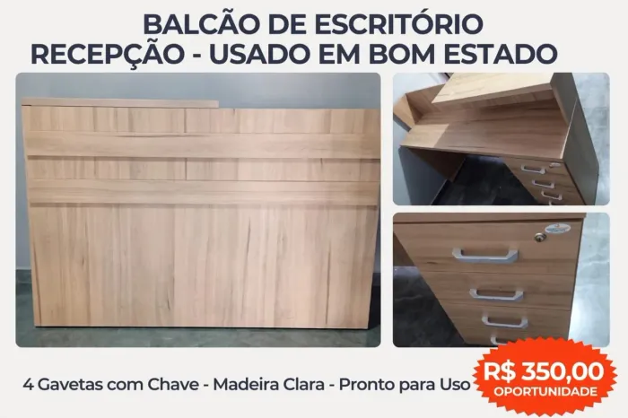 Balcão e parteleiras
