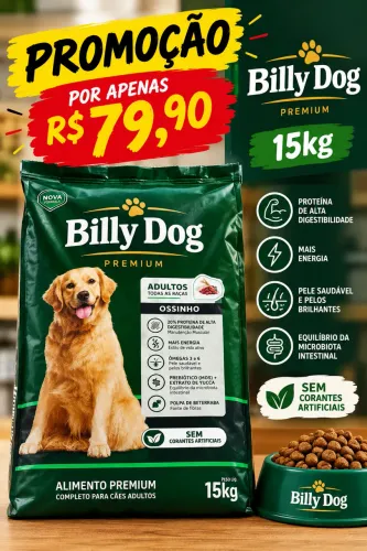 Ração billy dog 15kg