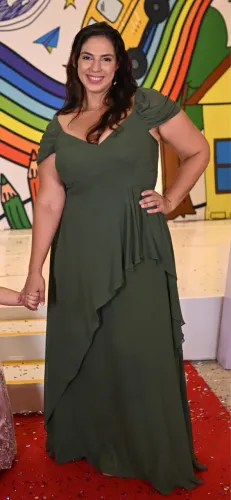 Vestido de festa plus size
