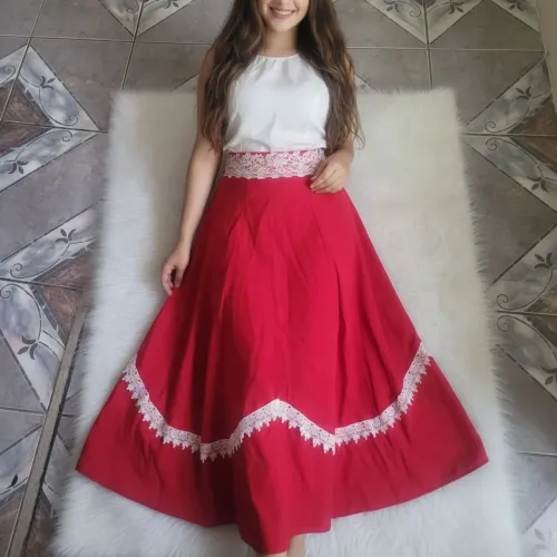 Saia campeira para prenda tam G