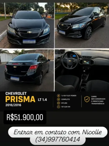Chevrolet Prisma Sed. LT 1.4 8V Flexpower 4P 2016