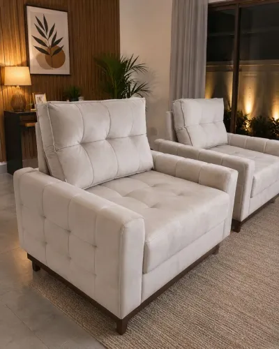 poltronas capitonada por encomenda