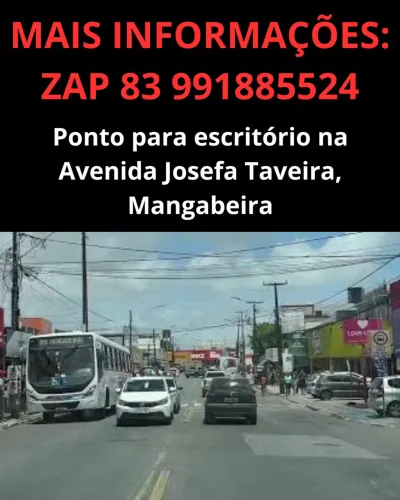 PONTO PARA ESCRITÓRIO 1º ANDAR NA PRINCIPAL DE MANGABEIRA