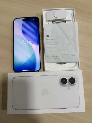 iPhone 16 - 128gb - Branco - Completo (Caixa, cabo e NF)