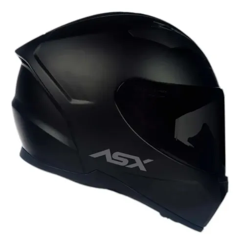 Capacete ASX Solid Tech City Preto com Viseira Clear Tamanho 58