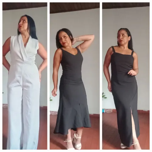 Vestidos e Macacão novos  T. M G 
