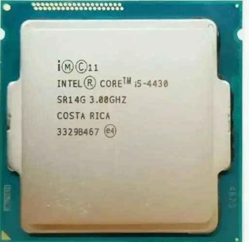 - Cpu Intel Core I5 4430, 4 Núcleos, 4 Threads, 3 Ghz. .