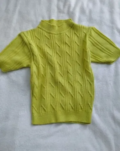 Cropped verde limão M