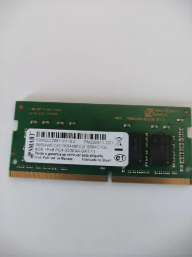 Memória 8 gb ddr4 3200 MHz smart para notebook