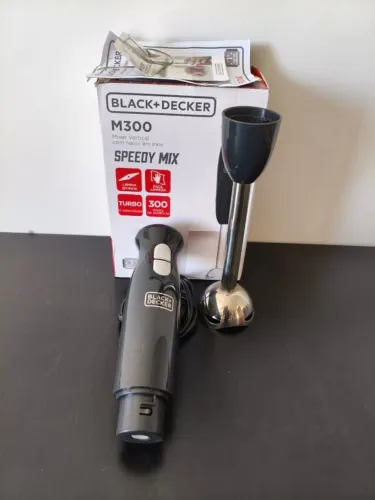 Mixer Vertical Black+Decker M300 Speedy Mix 300W (220V) - Na Caixa, Pouco Uso!