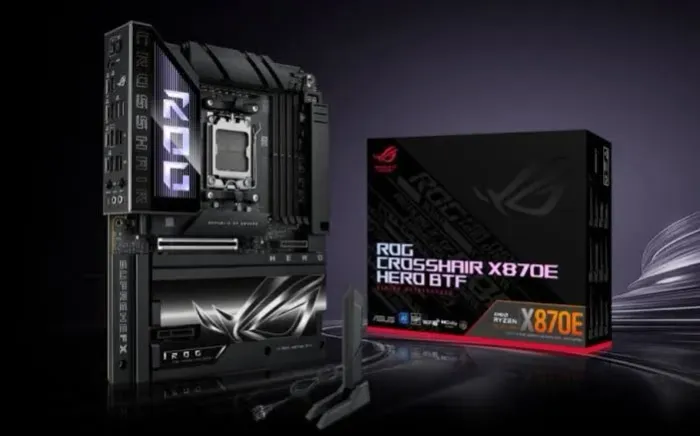 Placa mãe ASUS ROG CROSSHAIR X870E HERO BTF