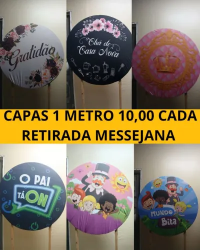 CAPAS DE PAINEL REDONDO 1 METRO 10,00 CADA PRA VENDER LOGO TENHO VARIAS