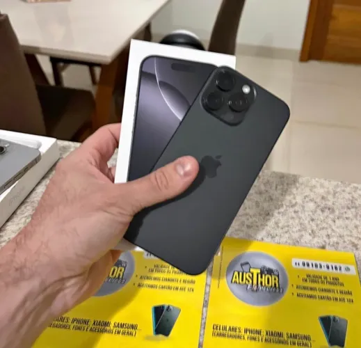 iPhone 16 pro Max preto 256 Gb Garantia Apple setembro 2026