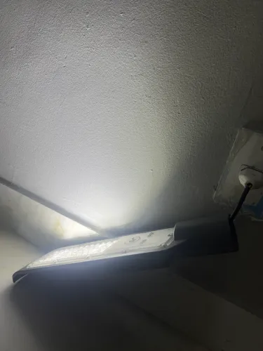 Luminária de poste refletor 50 w branco frio áreas públicas praças