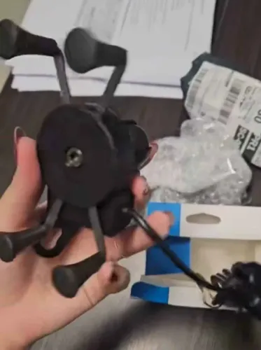 Suporte Aranha de Celular Para Motos com carregador