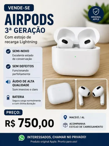 Fone de Ouvido Apple