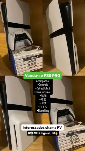 PS5 PRO 2TB COMPLETO (7k/sem jogos 6.3K)