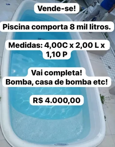 Piscina completa de 4 metros